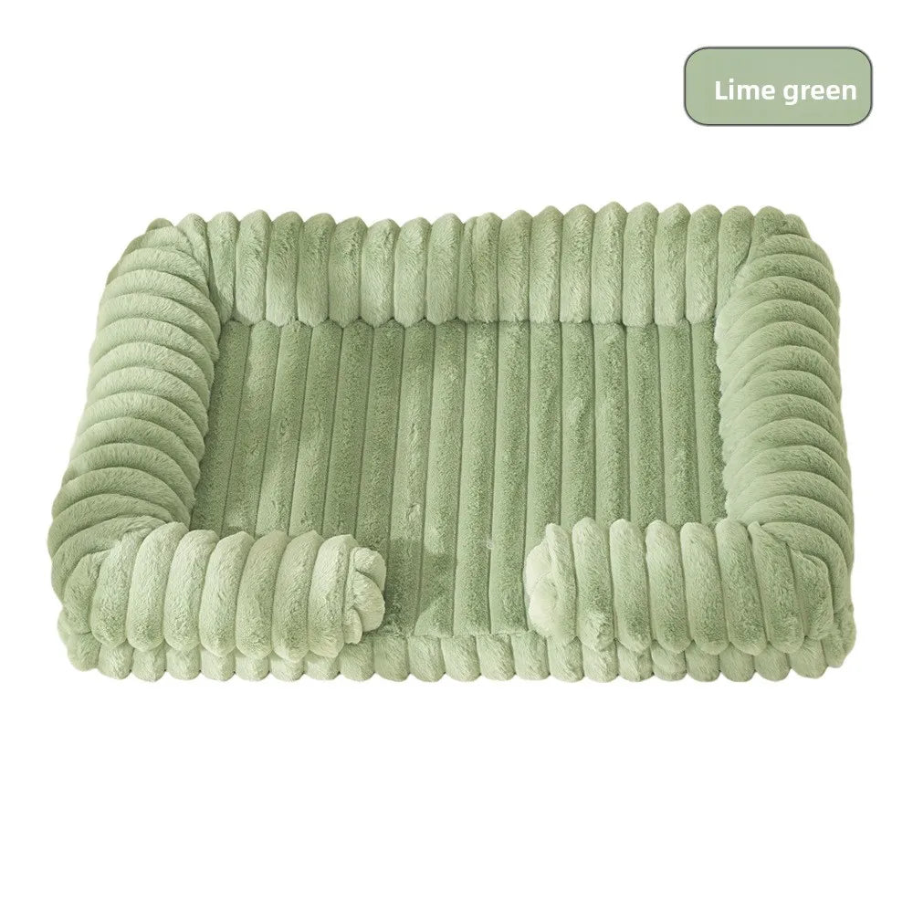 Luxury Orthopedic Washable Dog Sofa Bed | Soft Corduroy Pet Bed