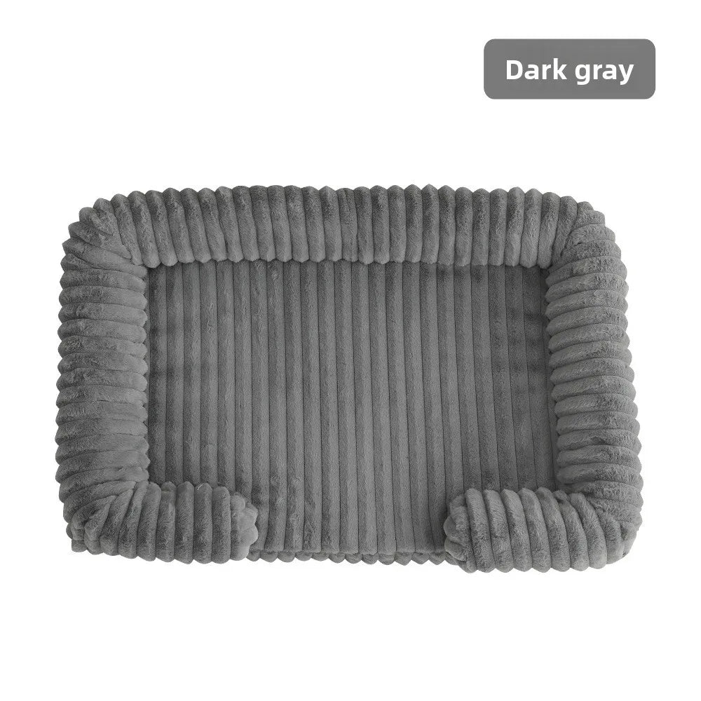 Luxury Orthopedic Washable Dog Sofa Bed | Soft Corduroy Pet Bed