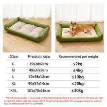 Luxury Four-Season Washable Dog Sofa Bed | Waterproof Pet Mattress