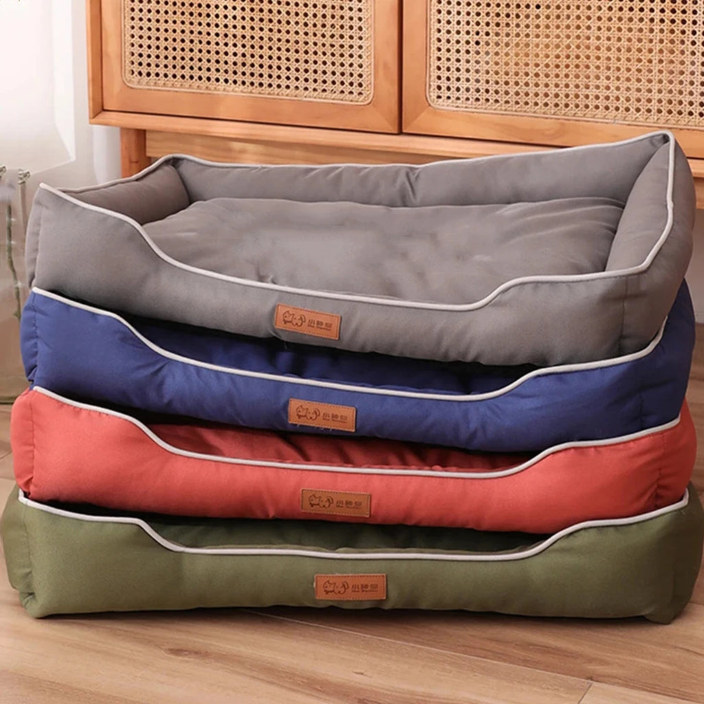 Luxury Four-Season Washable Dog Sofa Bed | Waterproof Pet Mattress