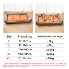 Luxury Four-Season Washable Dog Sofa Bed | Waterproof Pet Mattress