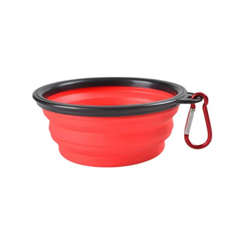 Portable Collapsible Silicone Pet Travel Bowl – Foldable Food & Water Bowl for Dogs & Cats (350ml