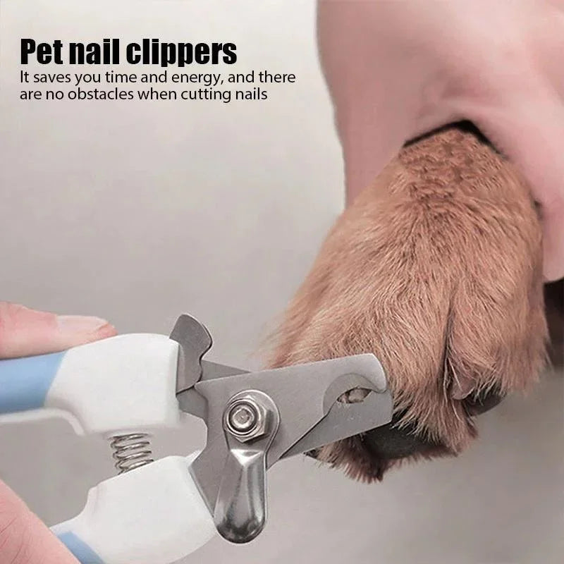 Professional Pet Nail Clippers | Safe Stainless Steel Nail Trimmer for Dogs & Cats