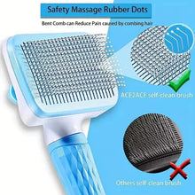DSelf-Cleaning Pet Grooming Brush – Deshedding & Massage Brush for Dogs & Cats