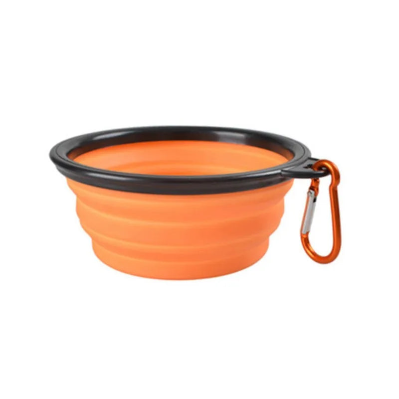 Portable Collapsible Silicone Pet Travel Bowl – Foldable Food & Water Bowl for Dogs & Cats (350ml