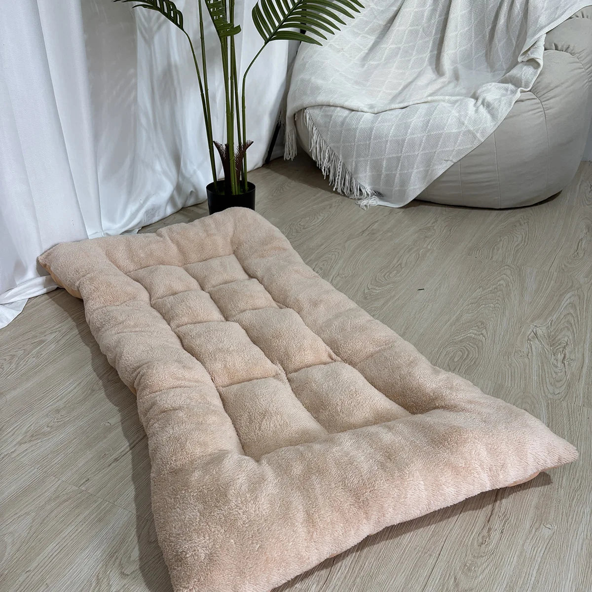 Luxury Double-Sided Washable Dog Bed Mat | Soft Winter Sleeping Pad for Dogs & Cats