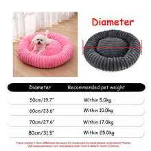 Luxury Round Plush Pet Bed for Dogs & Cats