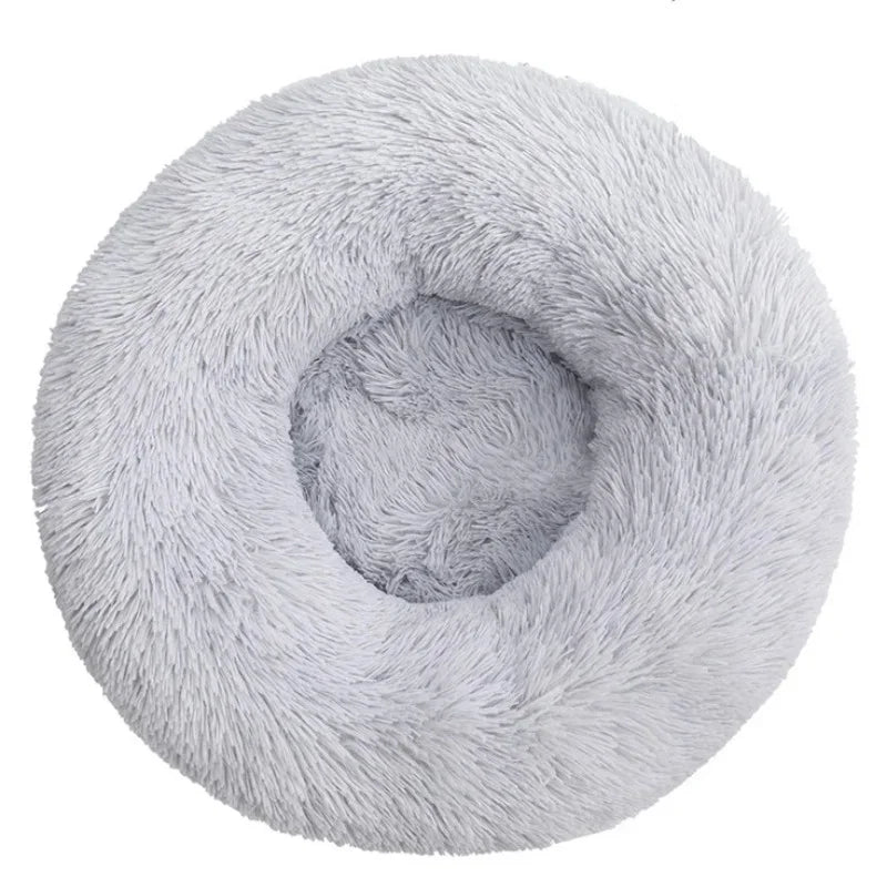 Luxury Round Plush Pet Bed for Dogs & Cats