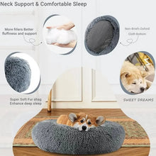 Luxury Round Plush Pet Bed for Dogs & Cats
