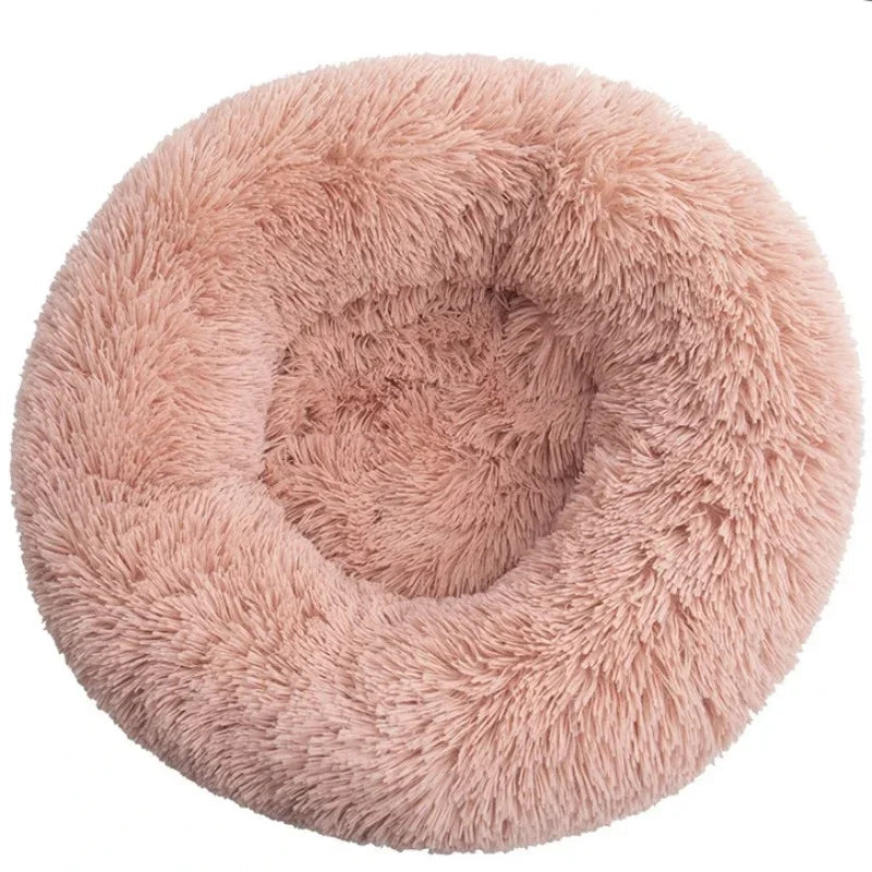 Luxury Round Plush Pet Bed for Dogs & Cats