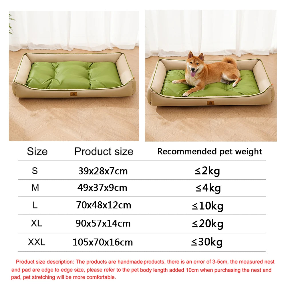 Luxury Four-Season Washable Dog Sofa Bed | Waterproof Pet Mattress