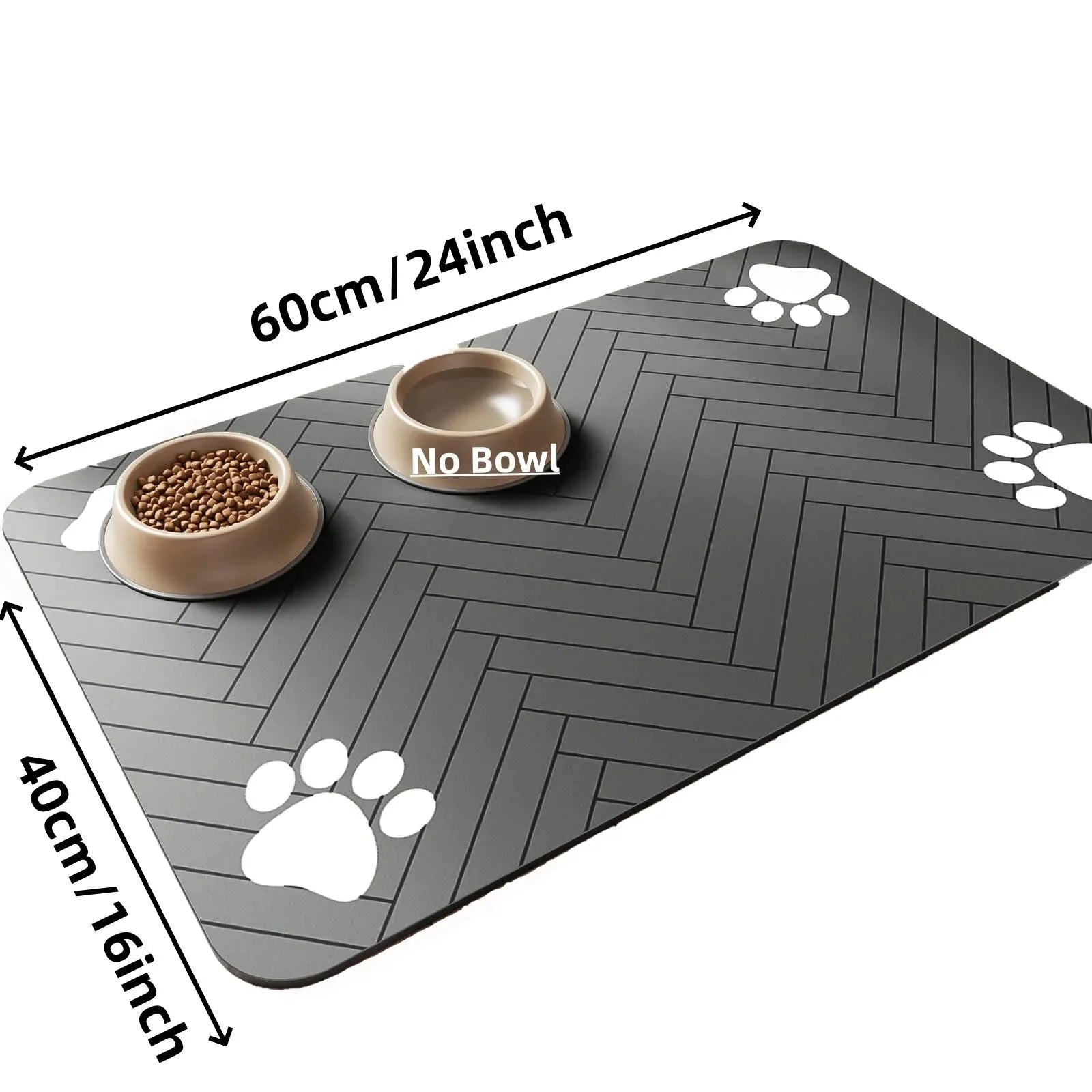 Quick-Dry Pet Feeding Mat | Non-Slip Waterproof Food & Water Placemat for Dogs & Cats
