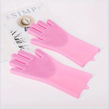 Pet Grooming & Bathing Silicone Cleaning Glove for Dogs & Cats