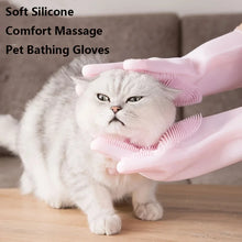 Pet Grooming & Bathing Silicone Cleaning Glove for Dogs & Cats