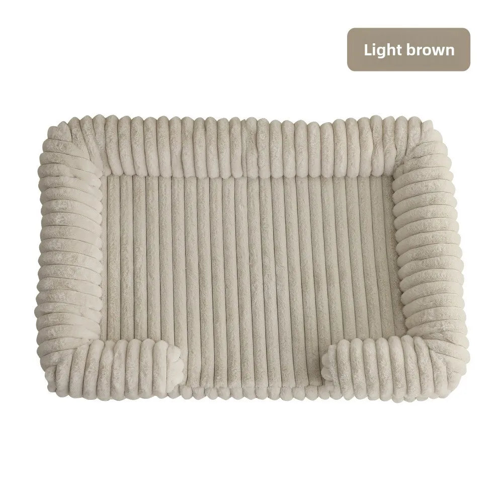 Luxury Orthopedic Washable Dog Sofa Bed | Soft Corduroy Pet Bed