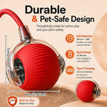 Rechargeable Interactive Rolling Dog Ball | Smart Automatic Dog Toy