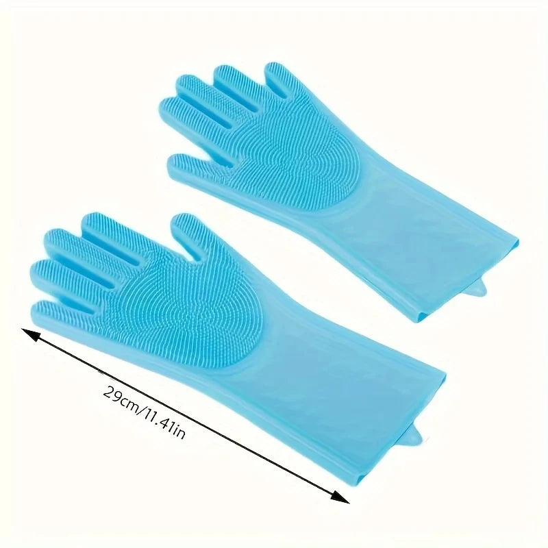 Pet Grooming & Bathing Silicone Cleaning Glove for Dogs & Cats