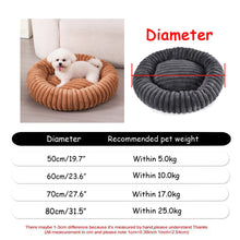 Luxury Round Plush Pet Bed for Dogs & Cats