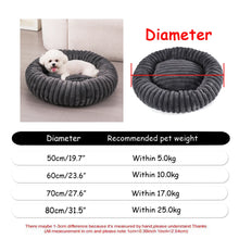 Luxury Round Plush Pet Bed for Dogs & Cats