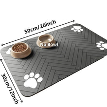 Quick-Dry Pet Feeding Mat | Non-Slip Waterproof Food & Water Placemat for Dogs & Cats