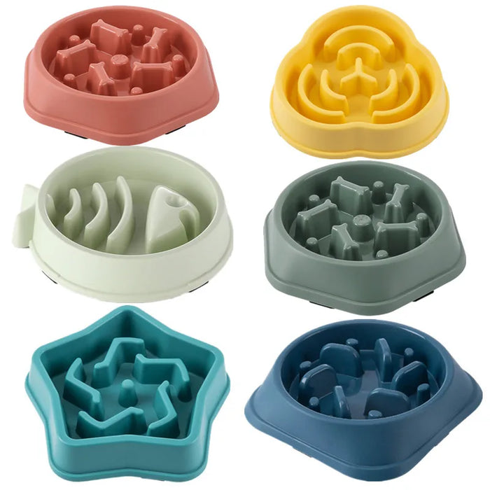 Slow Feeder Dog Bowl | Anti-Choking Non-Slip Feeding Bowl for Dogs & Cats