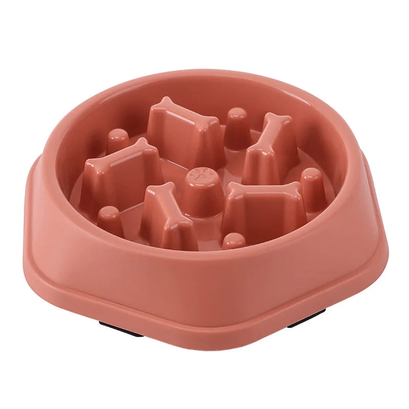 Slow Feeder Dog Bowl | Anti-Choking Non-Slip Feeding Bowl for Dogs & Cats