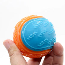 Interactive TPR Squeaky Dog Ball – Teeth Cleaning Chew Toy