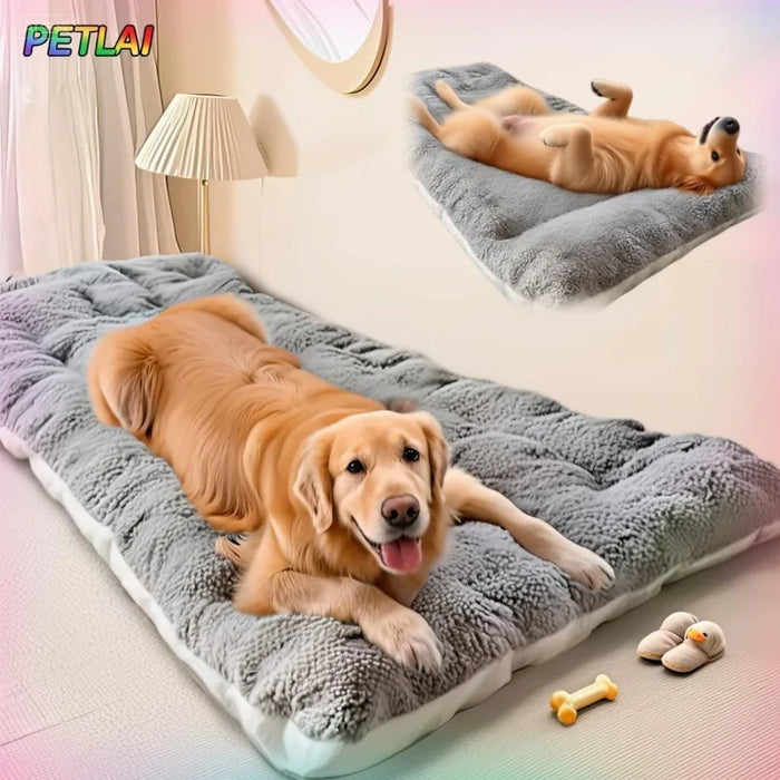 Luxury Double-Sided Washable Dog Bed Mat | Soft Winter Sleeping Pad for Dogs & Cats