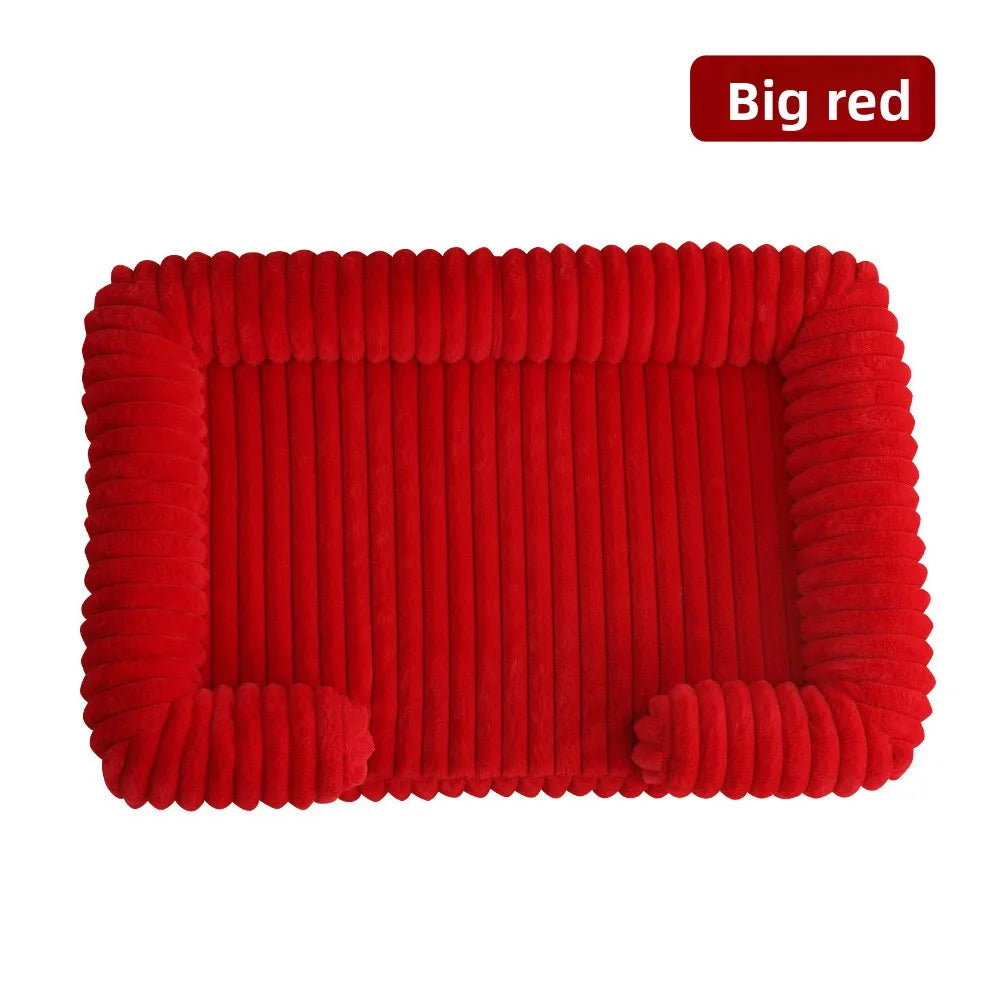 Luxury Orthopedic Washable Dog Sofa Bed | Soft Corduroy Pet Bed