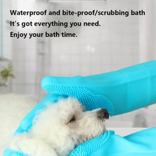 Pet Grooming & Bathing Silicone Cleaning Glove for Dogs & Cats