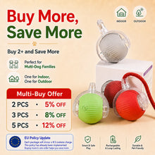 Rechargeable Interactive Rolling Dog Ball | Smart Automatic Dog Toy
